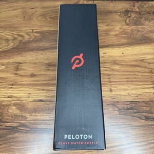 Peloton Black Glass‎ Water Bottle - Non Slip, Durable, New In Box,  PL-GB-01